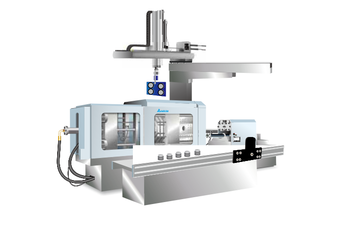 Robot gắp sản phẩm cho máy ép nhựa