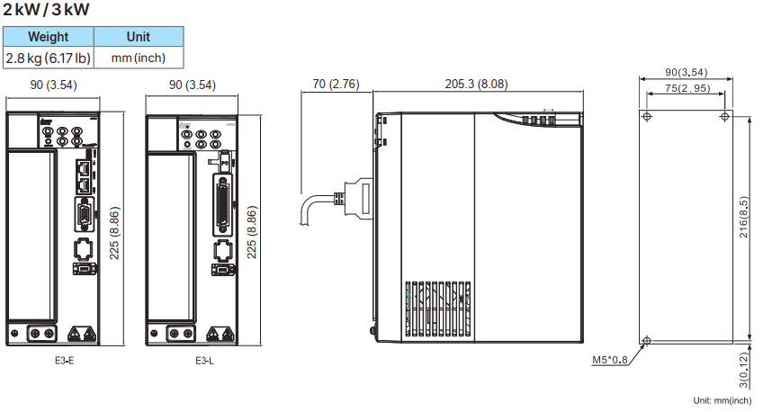 kích thước ASD-E3-2023-L