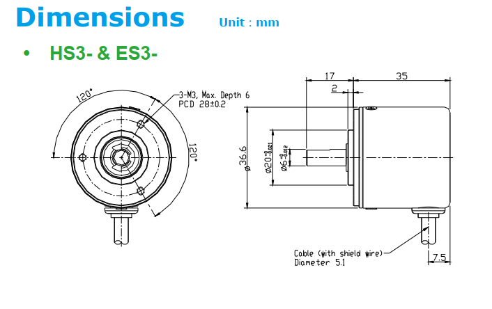 Encoder ES3-11CG6941 Delta