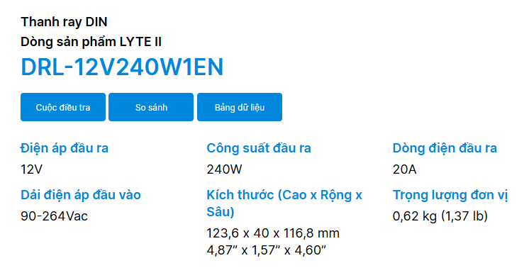 nguồn drl-12v240w1en-delta