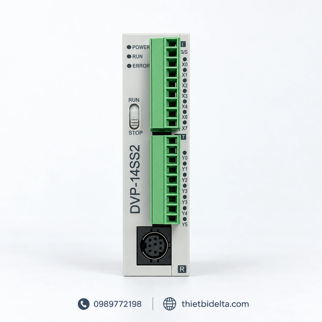 Mặt trước PLC Delta DVP-14SS2 model DVP14SS211R
