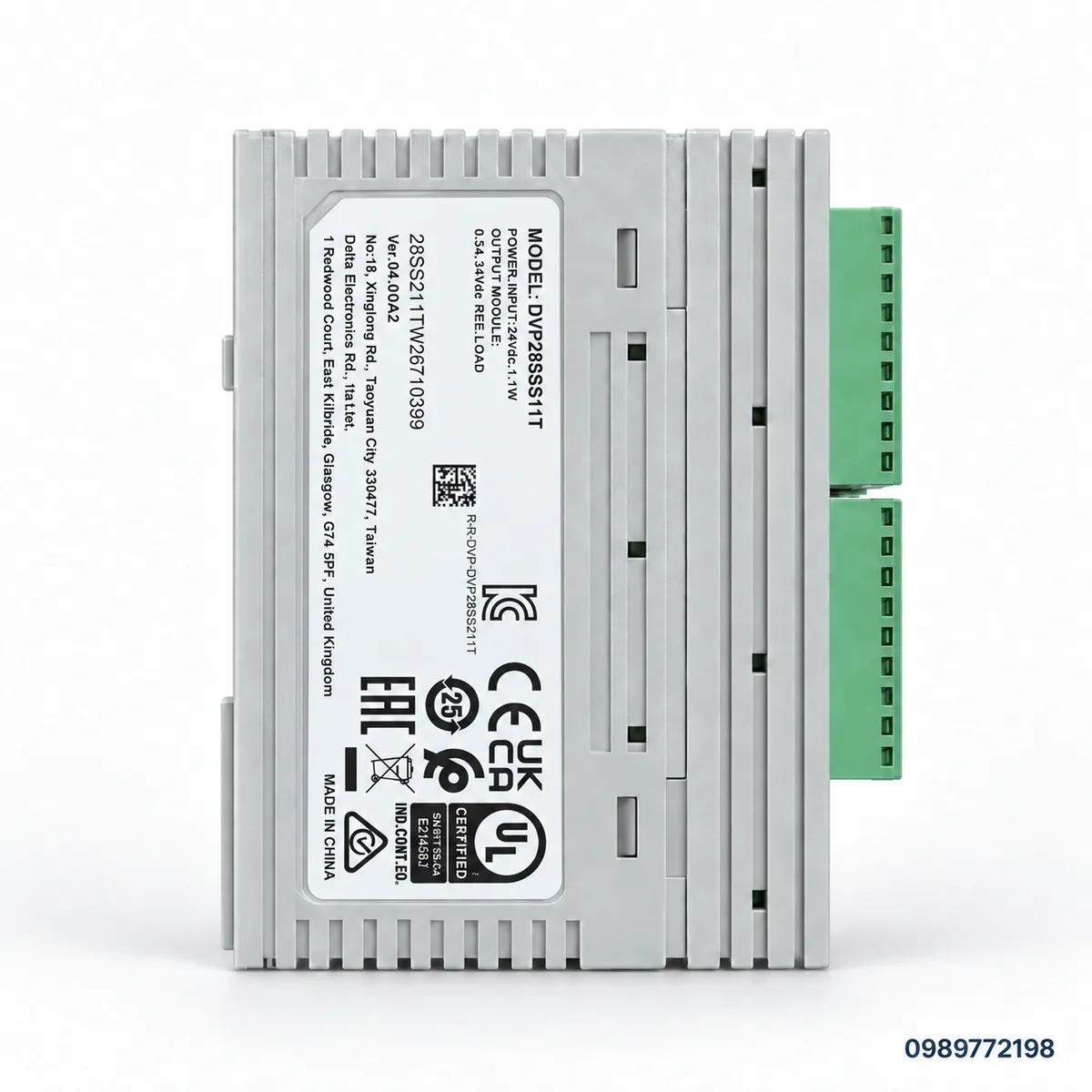 Tem th&ocirc;ng số kỹ thuật PLC Delta DVP28SS211T