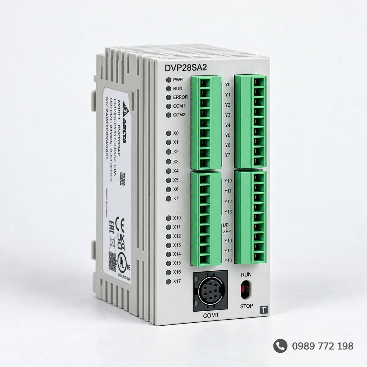PLC Delta DVP28SA211T g&oacute;c chụp thực tế
