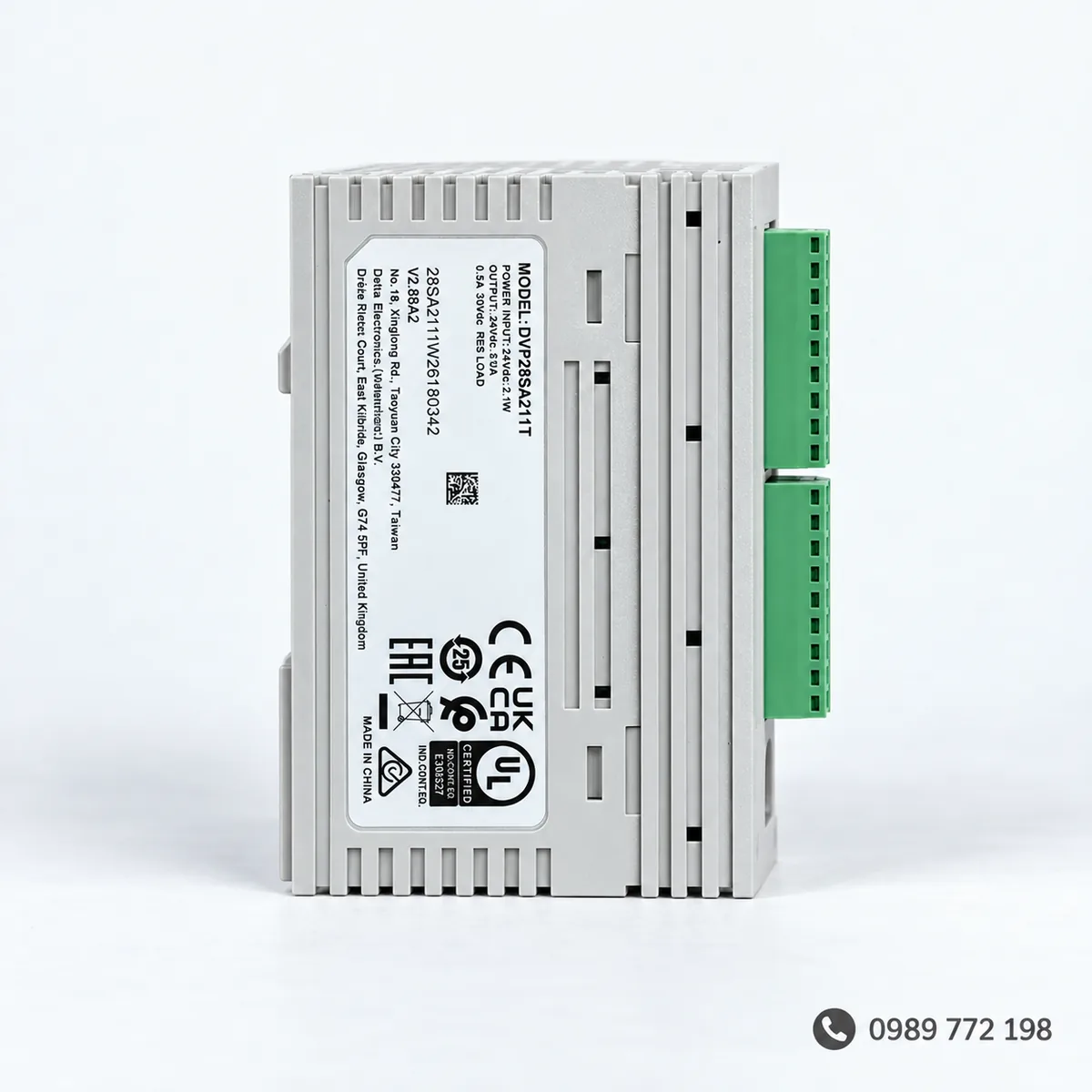 Tem th&ocirc;ng số PLC Delta DVP28SA211T