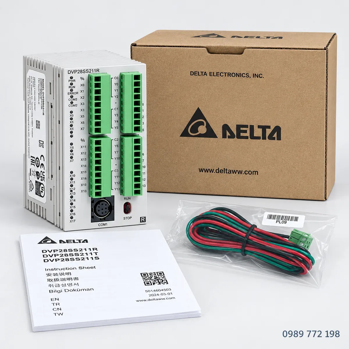 Bộ sản phẩm PLC Delta DVP28SS211R