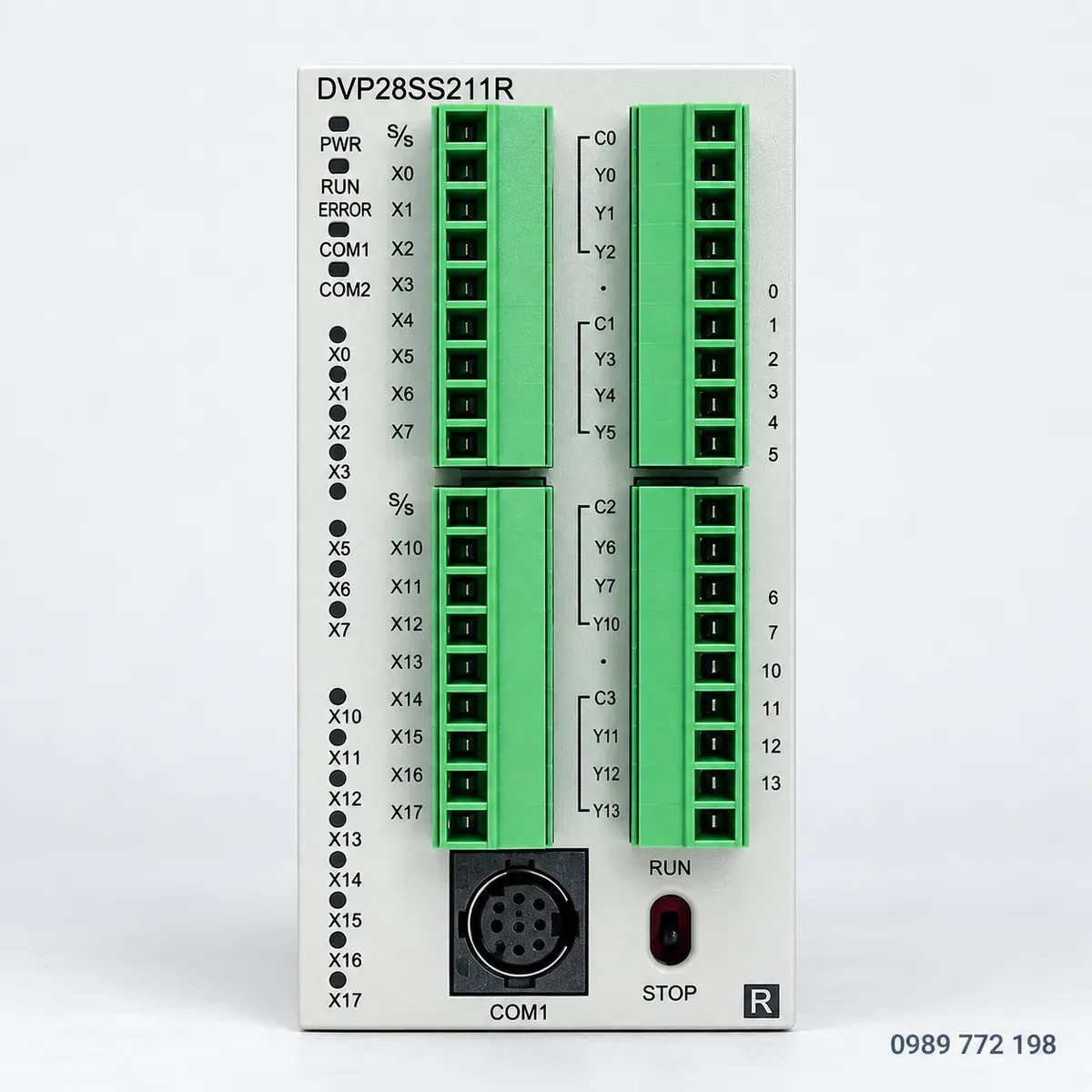 PLC Delta DVP28SS211R mặt trước