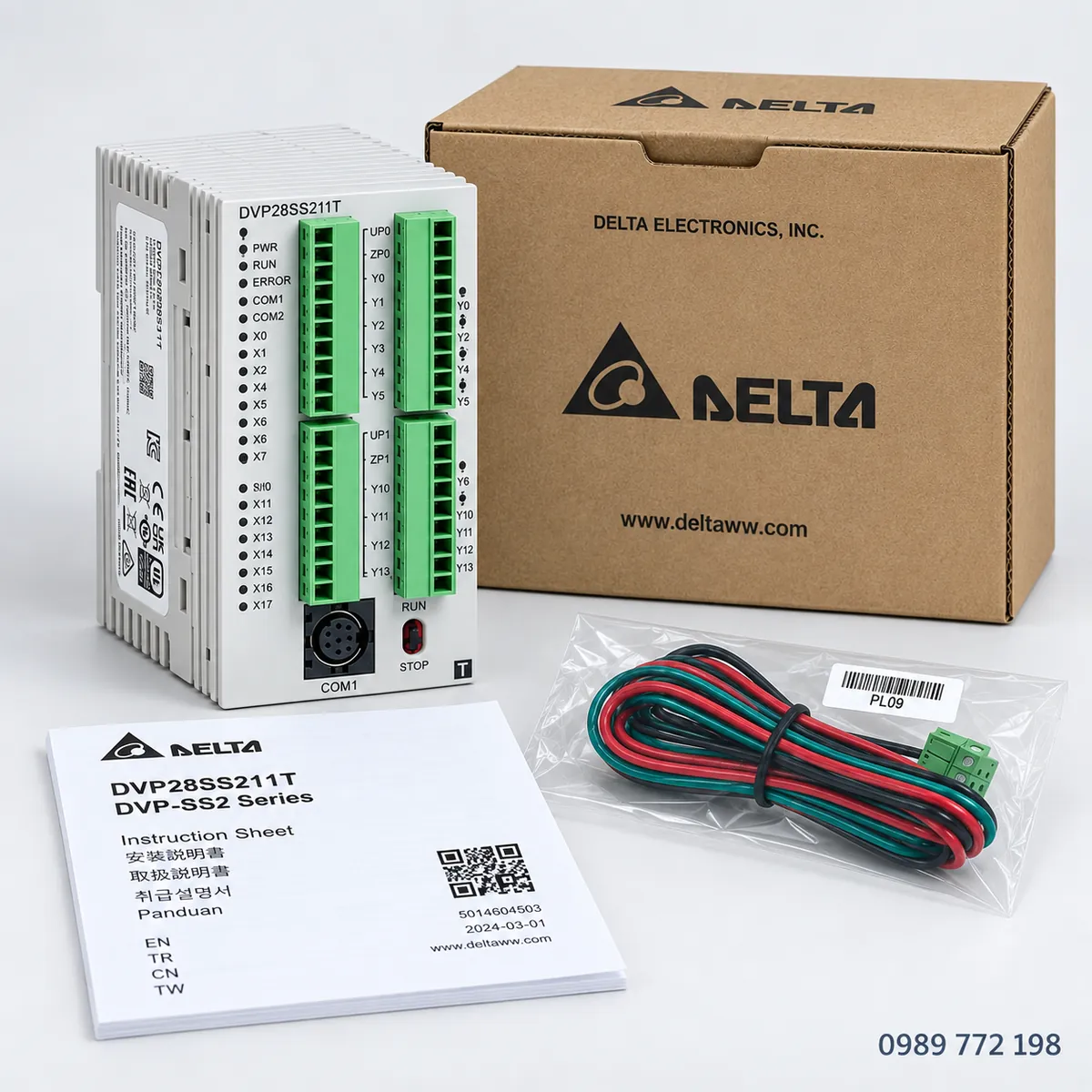 PLC Delta DVP28SS211T – 16DI/12DO Transistor NPN